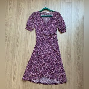 Lush Patterned Wrap Dress